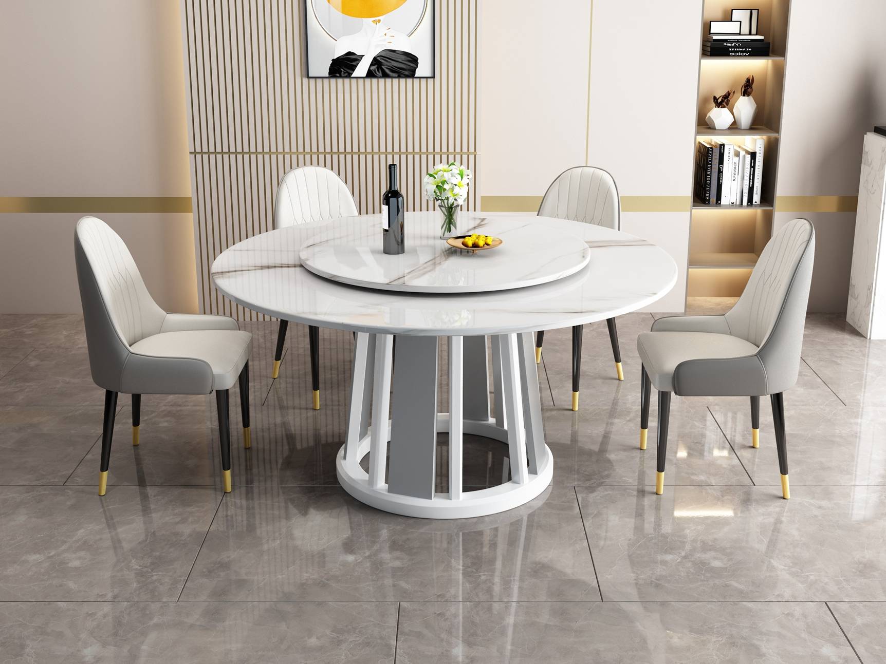 216圆桌（实木脚）