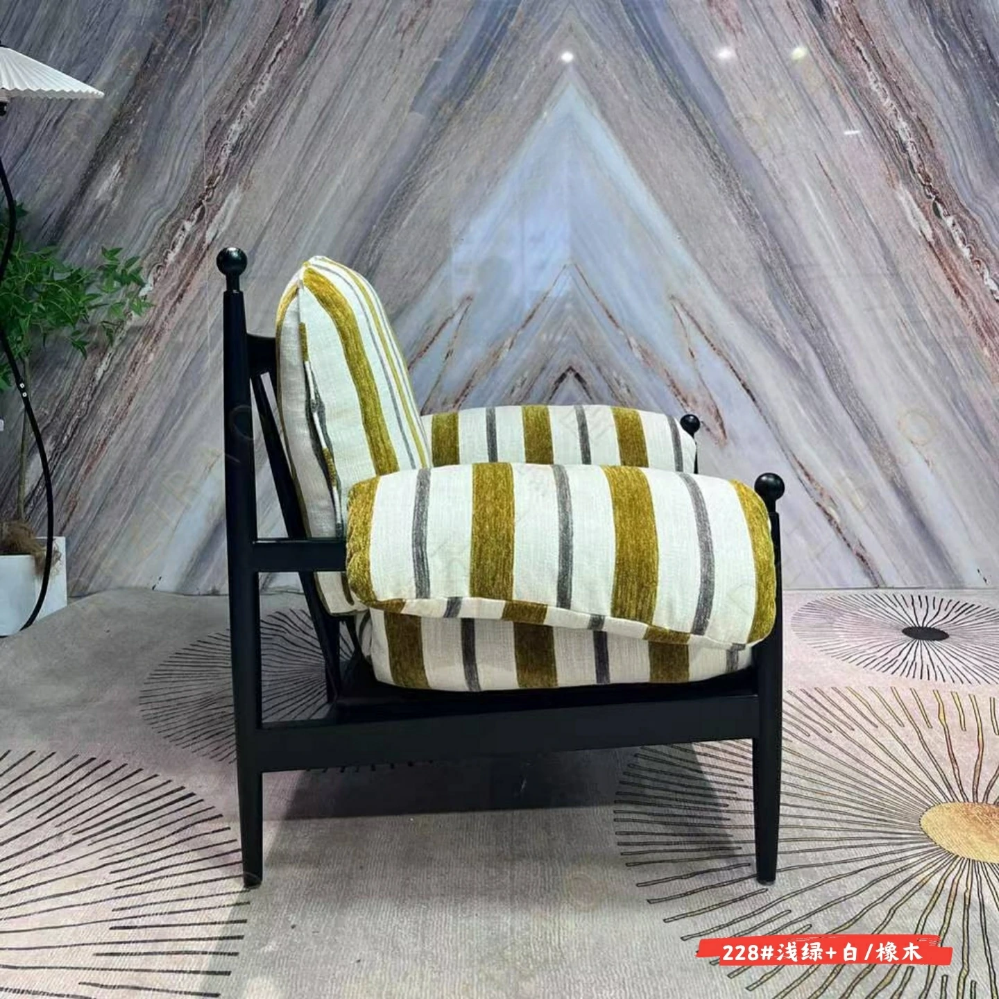 228#浅绿+白/橡木